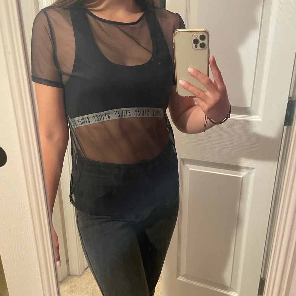 Victoria’s Secret black mesh top